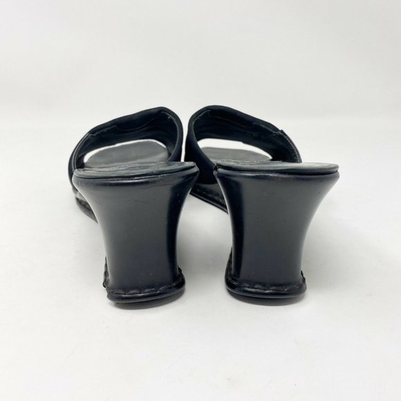 STUART WEITZMAN Black Retro 90’s slides wedges - Picture 5 of 7